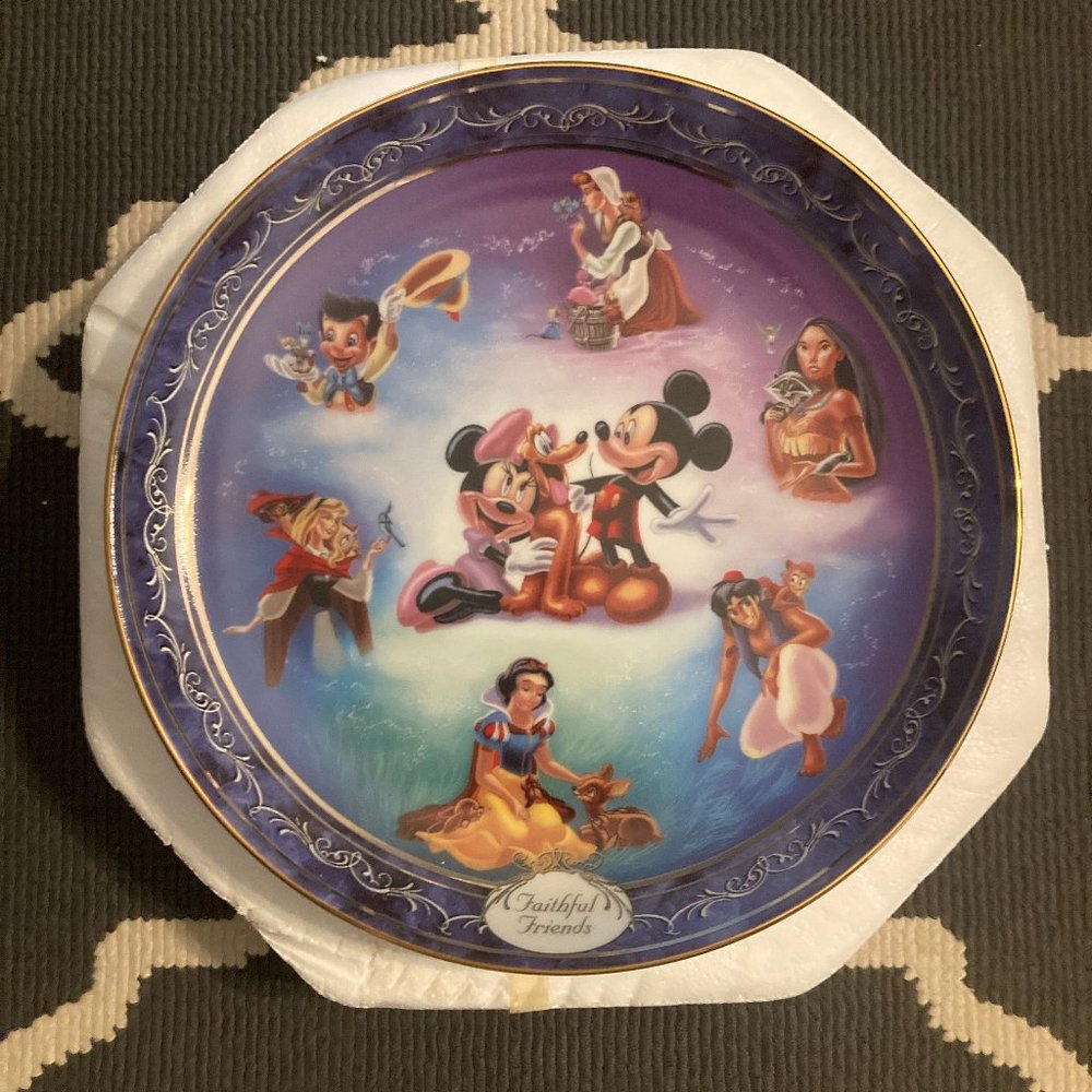 Disney Bradford Exchange Plate "Faithful Friends"